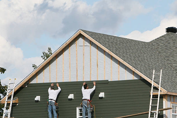Professional Vinyl Siding technician working in Waban, MA